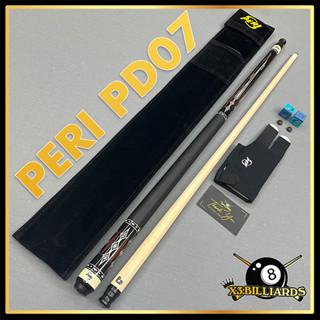 Cơ Lỗ Bida PERI PD 07 Gậy Bi A Pool Ngọn Công Nghệ P20 Giảm Bạt Phíp Juma Siêu Cứng Chuôi Sơn Tay Cầm Bọc Da Bò
