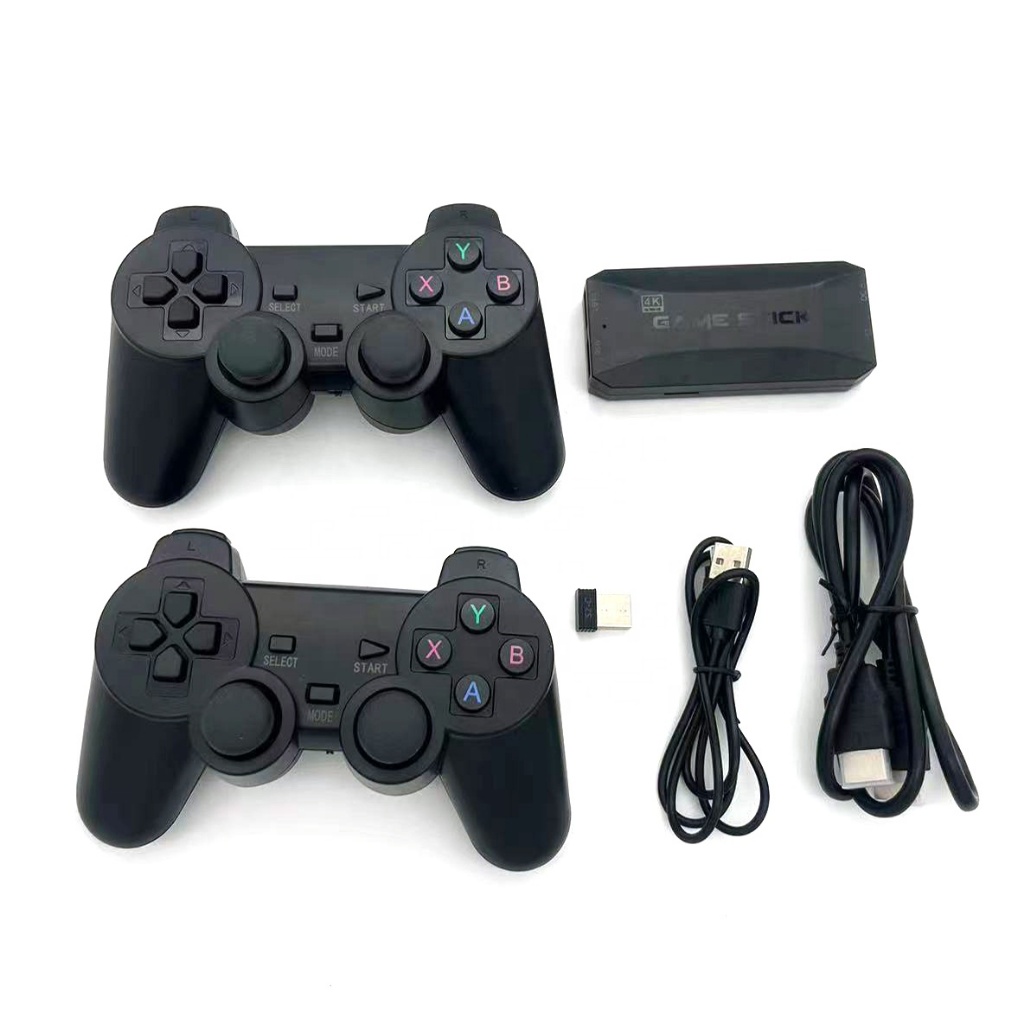 Máy Chơi Game Stick 4K Vàng M16 Mới 2023 20000+ Trò Chơi Mới PS1 PSP N64, 4 Người Chơi Cùng Lúc