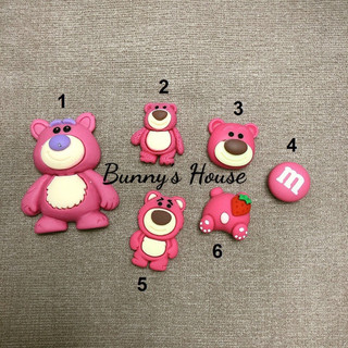 STICKER/JIBITZ/CHARM LOTSO HUGGIN BEAR TRANG TRÍ DÉP SỤC (ĐÃ GỒM NÚT GẮN)