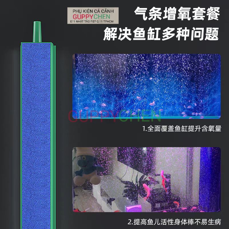 Thanh Sủi Oxi Cho Hồ Cá Cảnh - Trang Trí Giúp Khuếch Tán Oxy Tốt Hơn