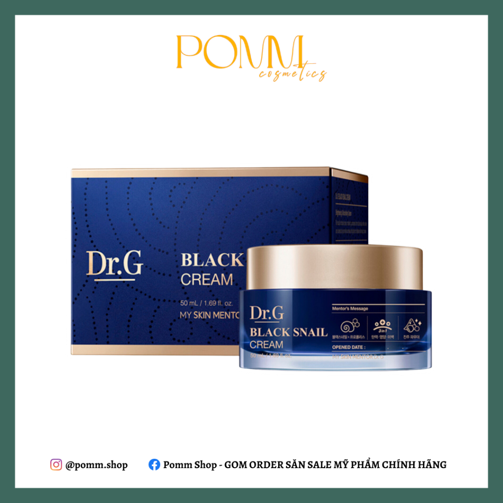 Kem Dưỡng Da Dr.G Black Snail Cream 50ml