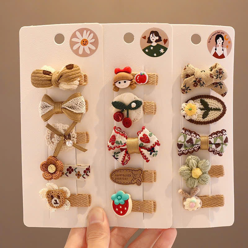 Set 5 kẹp tóc Hàn quốc cho bé
