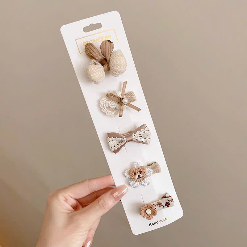Set 5 kẹp tóc Hàn quốc cho bé