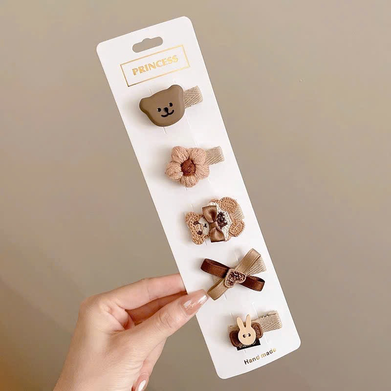 Set 5 kẹp tóc Hàn quốc cho bé