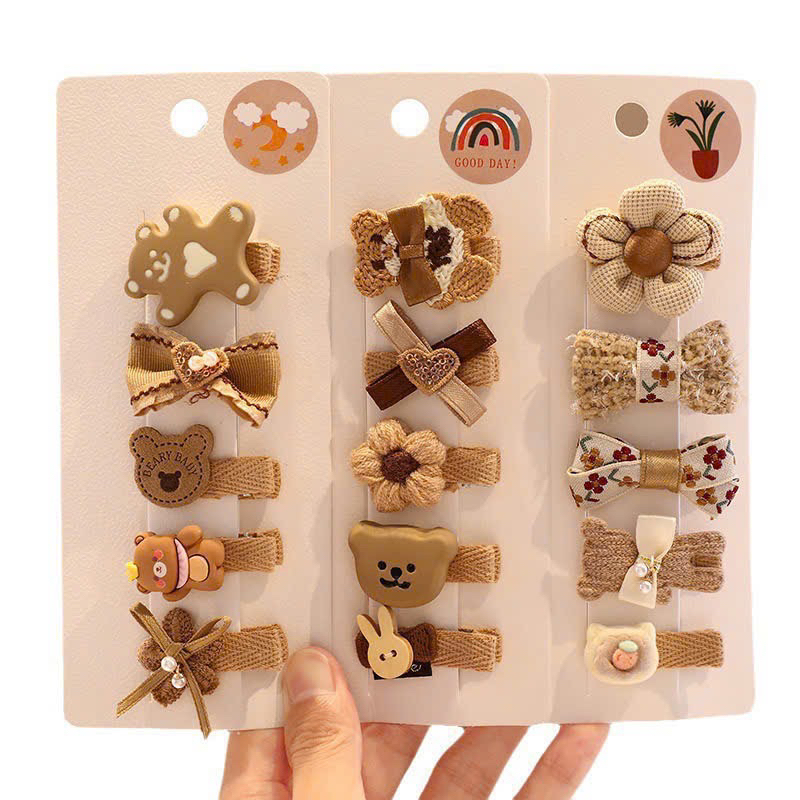 Set 5 kẹp tóc Hàn quốc cho bé