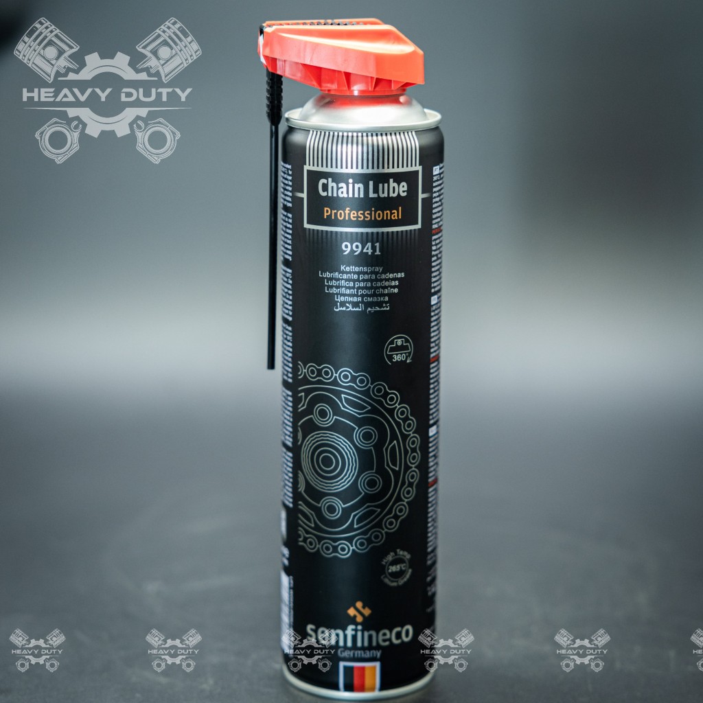 Senfineco 9941 Xịt Dưỡng Sên Mỡ Bò Xanh Cao Cấp - Chain Lube Ceramol Professional