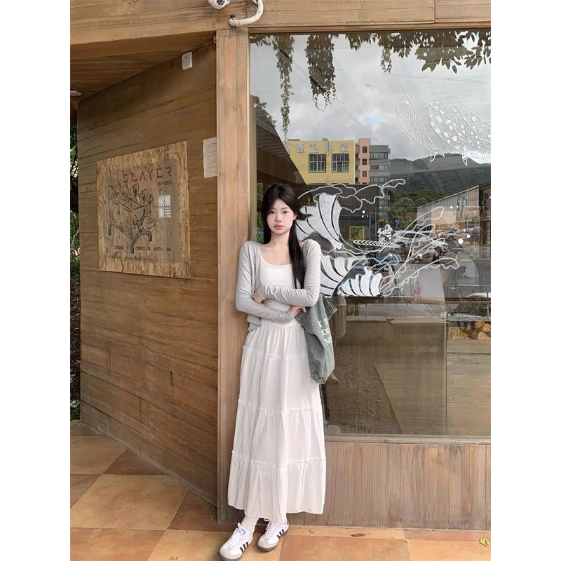 Chân váy voan 3 tầng dáng dài