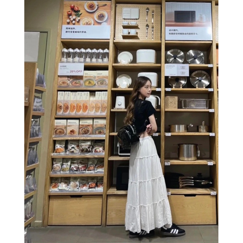 Chân váy voan 3 tầng dáng dài