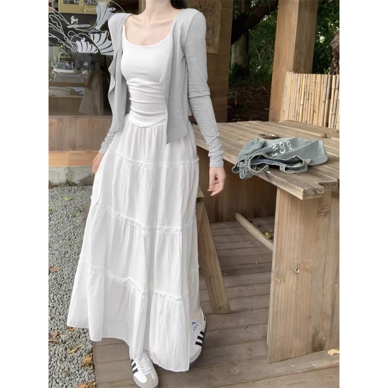 Chân váy voan 3 tầng dáng dài