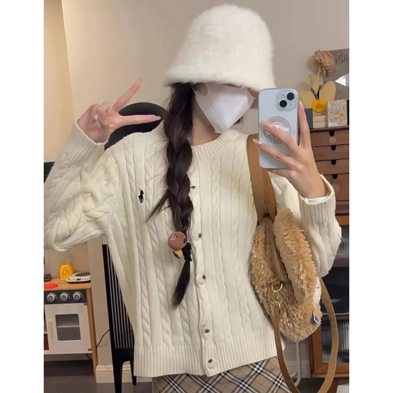 Áo cadigan thêu ngựa