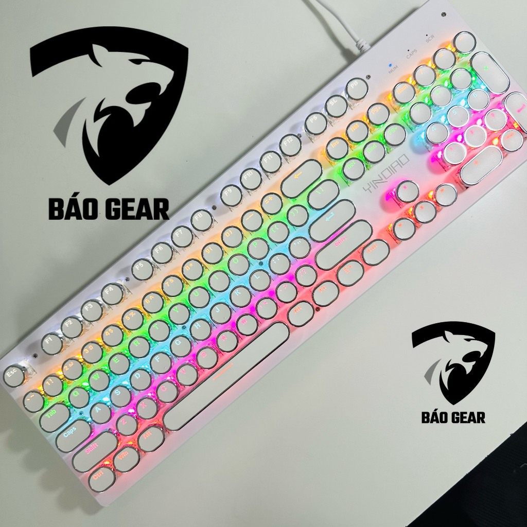 Bàn phím cơ máy tính HỒNG Cute T900 có 10 chế độ LED khác nhau, keybroad blue switch gõ cực đã cho cả pc, laptop | BigBuy360 - bigbuy360.vn