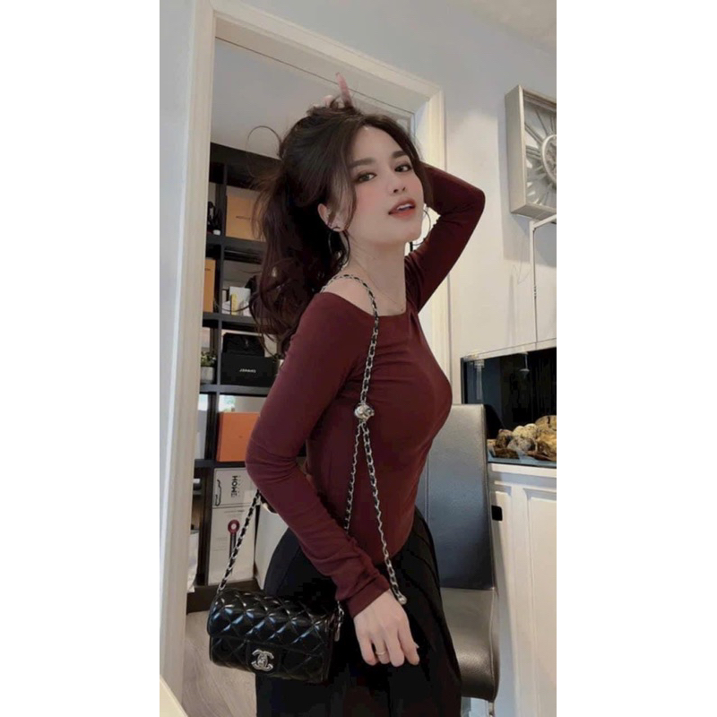 ÁO THUN TRỄ VAI HÀNG QC L1