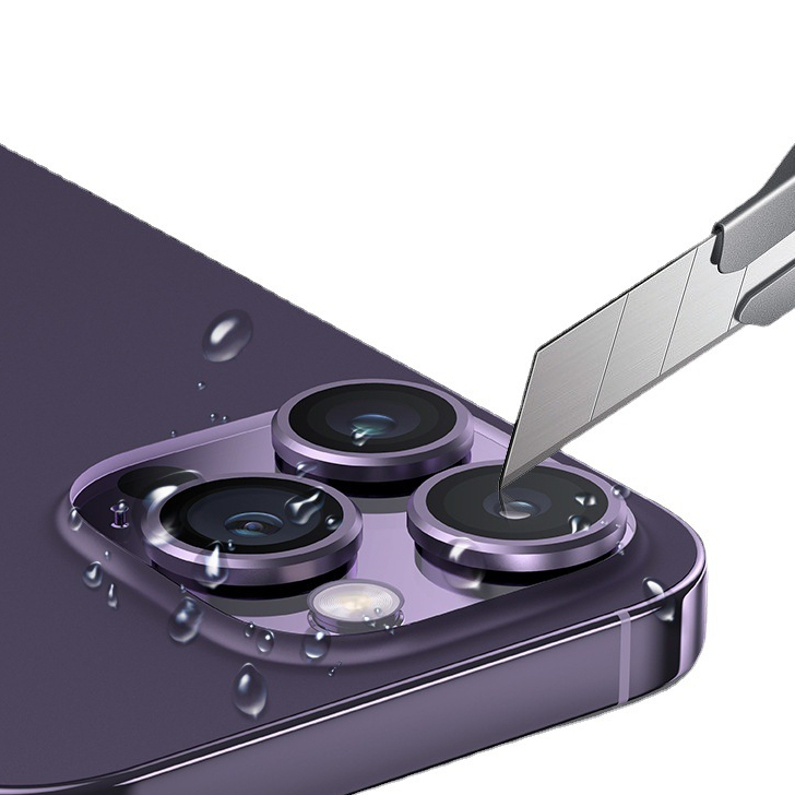 Nắp đính đá bảo vệ camera sau thích hợp cho iPhone 11 12 13 14 15 Pro Max / 14 15 Plus 13 12 Mini