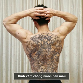 Hình xăm 15 ngày Full lưng bụng BD-010, hình xăm thảo dược chống nước, bền màu