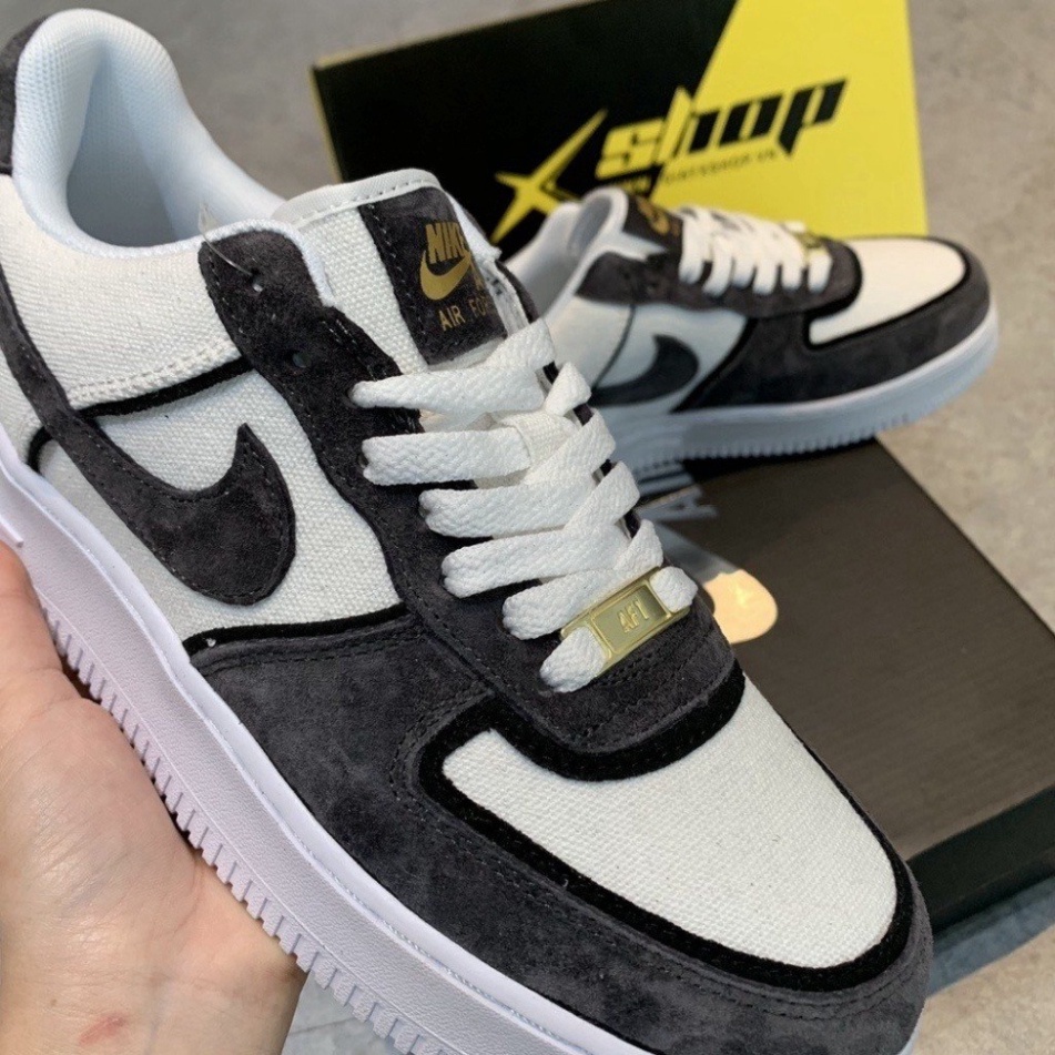 Giày N.K_ Af1 Da Lộn Xám Lông Chuột , Giày_ Sneaker _N.K Air Force 1 Da Lộn full box bill 2023