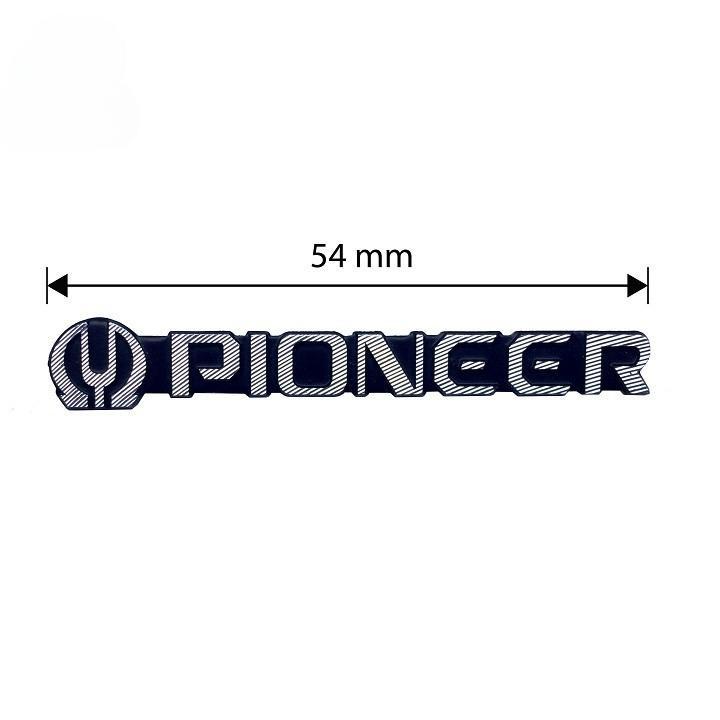 Tem - Logo PIONEER Nhôm Và Nhựa Cứng - Dán Loa - Amply - Giá 1 Chiếc