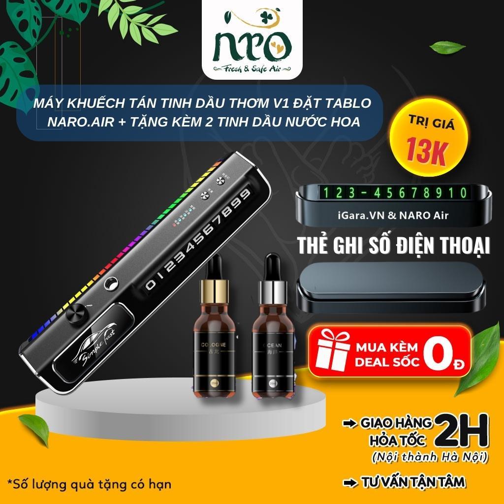 Máy Khuyếch Tán Tinh Dầu Tạo Hương Thơm Đa Chức Năng Đặt Tablo V1 Màu Đen