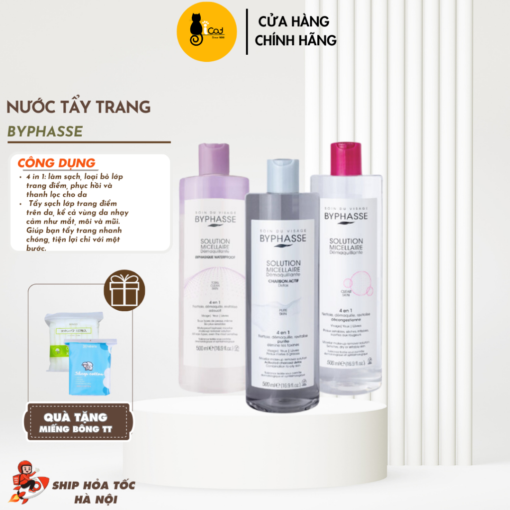 Nước Tẩy Trang Byphasse Micellar Make-up Remover Solution 500ml