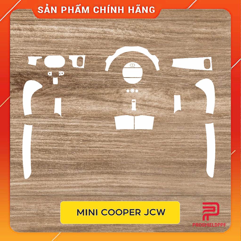 MINI COOPER JCW: Film PPF Cao Cấp dán chống xước nội thất. Trong suốt.Bảo vệ nội thất ô tô