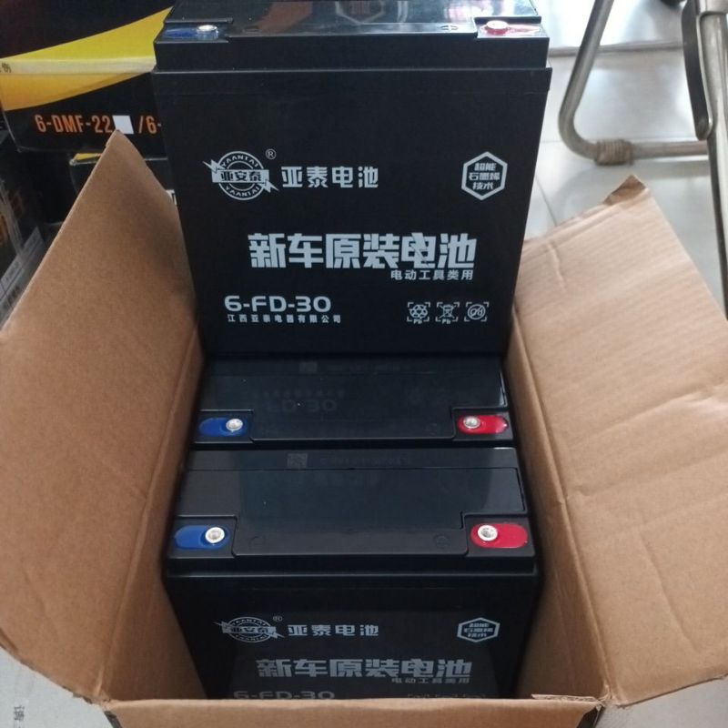 Bộ 4 Bình acquy khô 12v 30ah dành cho xe đạp, máy điện, bộ lưu trữ năng lượng, kích điện, quạt 12v