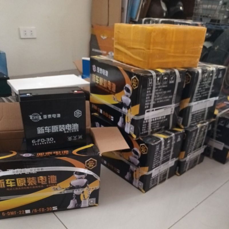 Bộ 4 Bình acquy khô 12v 30ah dành cho xe đạp, máy điện, bộ lưu trữ năng lượng, kích điện, quạt 12v