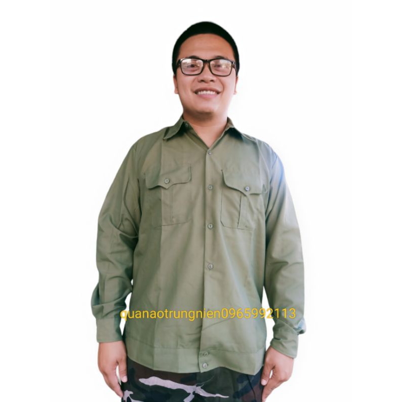 Áo Lao động vải Dày đẹp