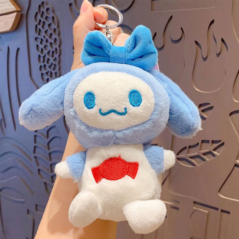 Móc khoá treo hình gấu dâu hồng xinh xắn siêu đáng yêu