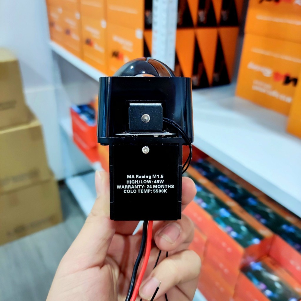 Bi Cầu Led Pha 1.5 inch - 45w Cắt Sáng Chống Chói Lắp Ô tô Xe Máy Bảo Hành 12 Tháng