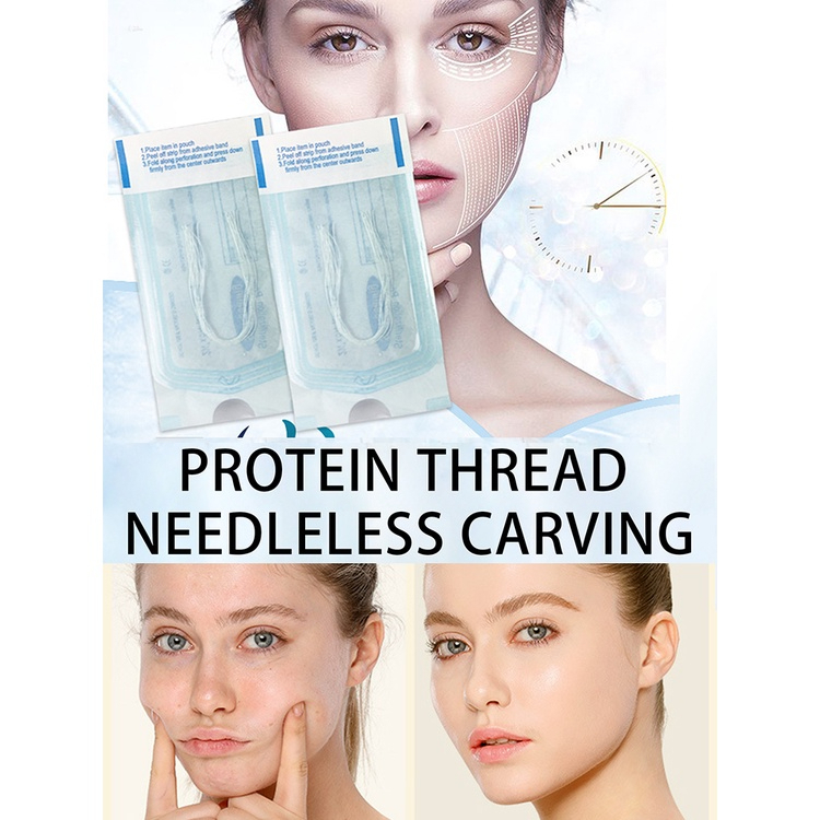 [New] Set sợi chỉ protein truyền collagen nâng cơ chăm sóc da mặt