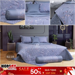 🍁 Mẫu Chăn Ga Gối 🍁 Hanvico Blue Sky DLS210 vải cotton cao cấp (bán lẻ ga chun / vỏ chăn / đôi vỏ gối)