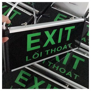 đèn exit hai mặt tự sáng khi mất điện