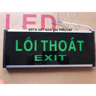 đèn exit hai mặt tự sáng khi mất điện