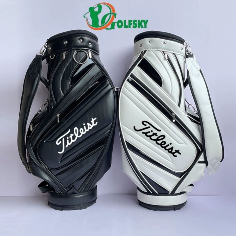 Túi Gậy Golf Titleist. Túi Đựng Gậy Golf Titleist. Da PU - Vân Cacbon Cao Cấp. Chống Thấm Nước - Không Bám Bụi.