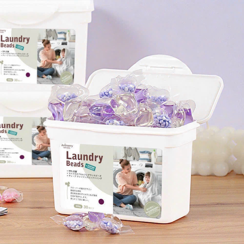 Viên giặt ANIMERRY NHẬT 3in1 hộp 30 viên