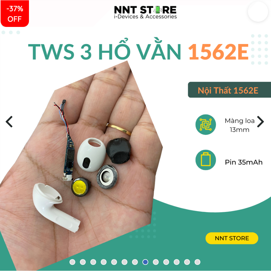 Tai Nghe Gen 3 1562E ENC | Pin 8h | Âm Thanh Vòm Thật