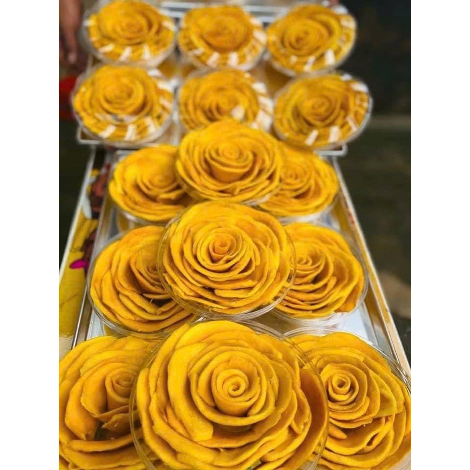 XOÀI SẤY DẺO XẾP HOA HỒNG  TỪ ĐƠN 50K,  Hàng Ngon Nhà Làm