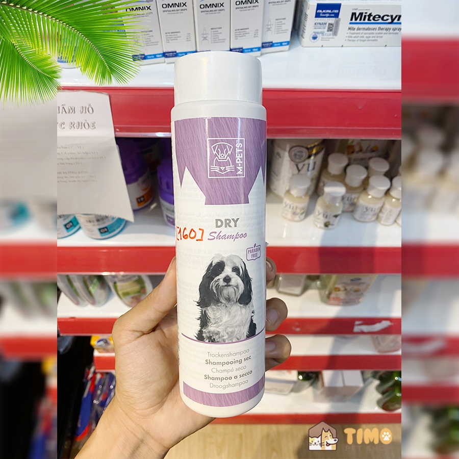 Bột tắm khô cho chó mèo Dry Shampoo