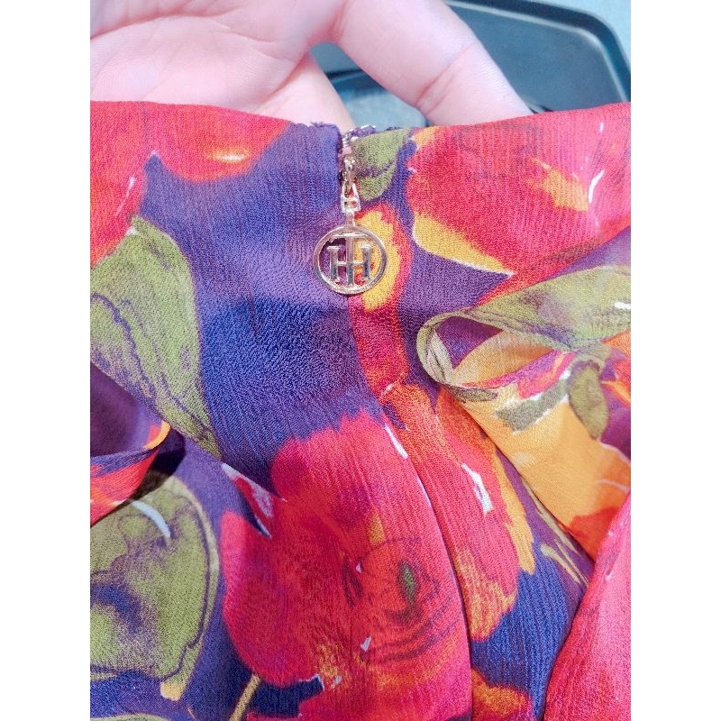 Đầm hoa sát nách Tommy HiLfiGer VNXK
