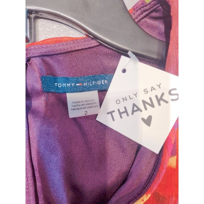 Đầm hoa sát nách Tommy HiLfiGer VNXK