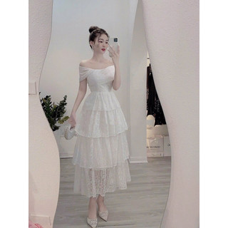 Đầm nữ ren 4 tầng
