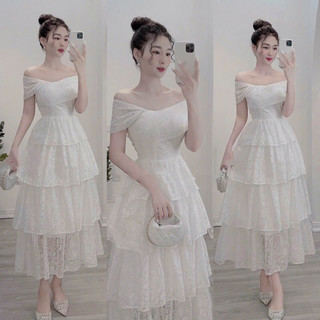 Đầm nữ ren 4 tầng