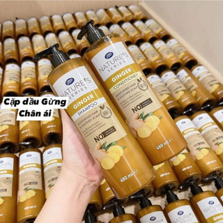 Cặp dầu gội - xả gừng hữu cơ boots thái lan
