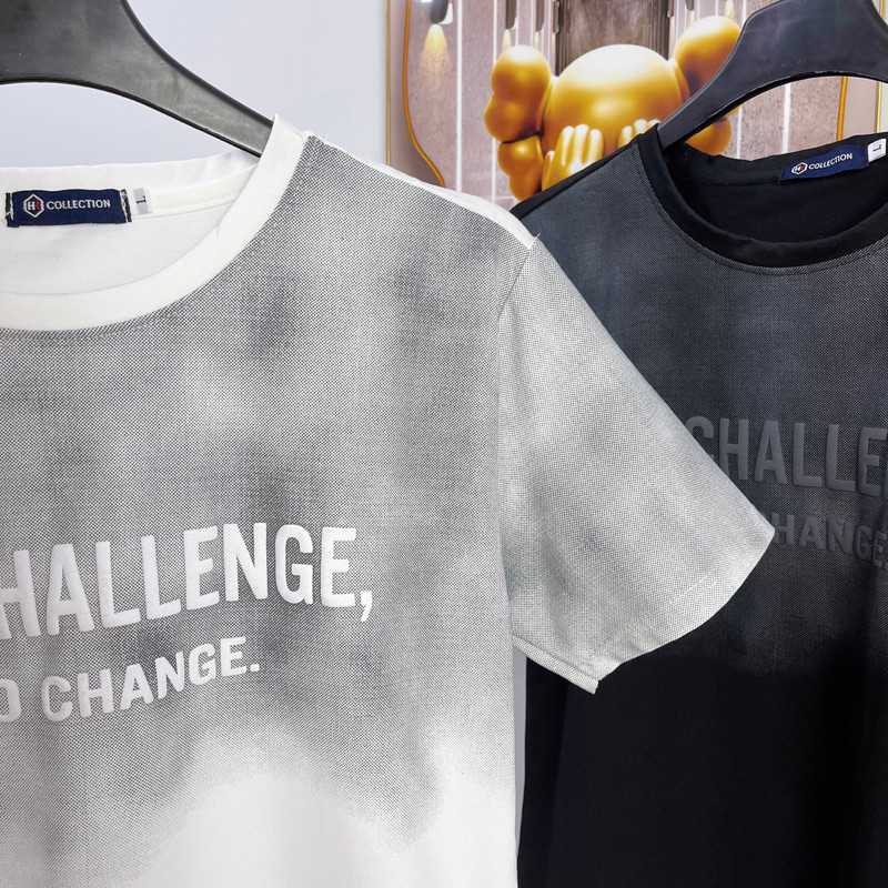 Áo Thun Cotton Nam Nữ Cọc Tay in thêu chữ CTTN