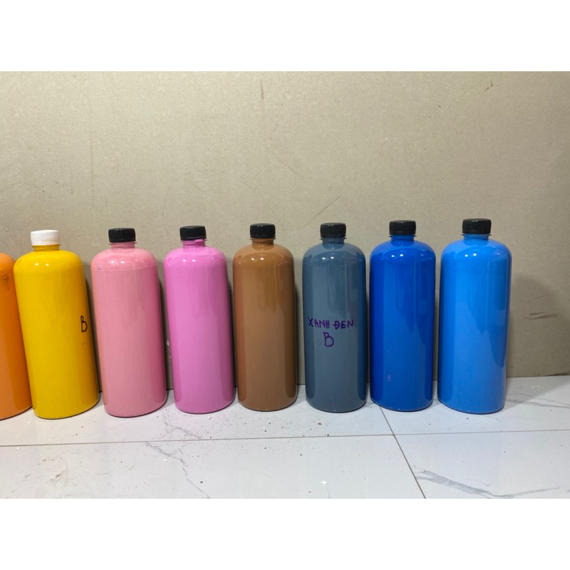 Màu tô tượng, màu BÓNG không cần xịt bóng, tô lên mọi chất liệu