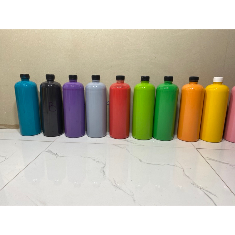 Màu tô tượng, màu BÓNG không cần xịt bóng, tô lên mọi chất liệu