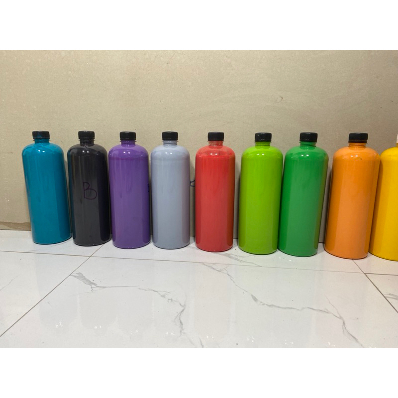 Màu tô tượng, màu BÓNG không cần xịt bóng, tô lên mọi chất liệu