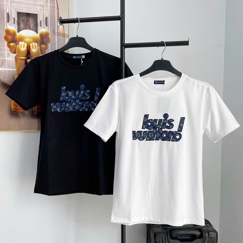 Áo Thun Cotton Nam Nữ Cọc Tay in thêu chữ CTTN