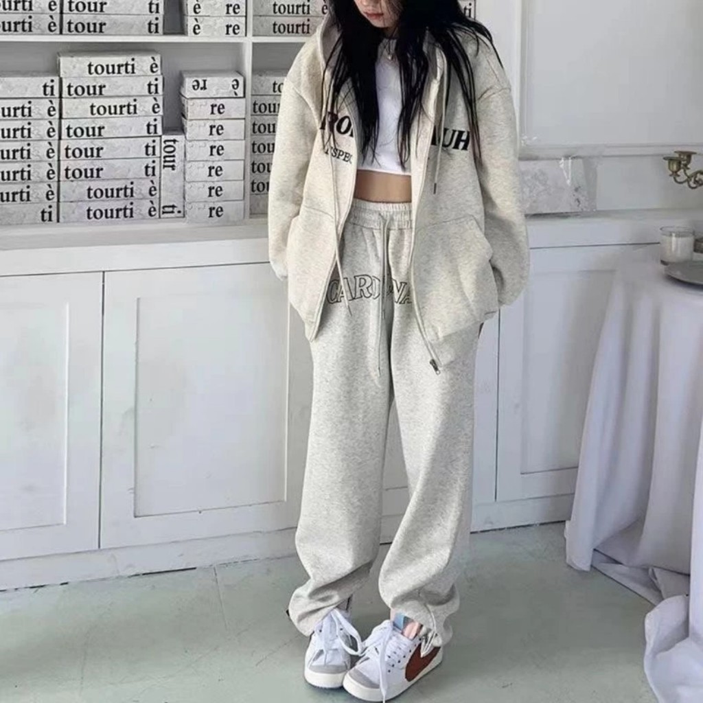 Set Bộ Áo Dài Tay Chất  Nỉ Ngoại Dầy Dặn Trơn Kèm Quần Cutlottes, Set Bộ Quần Áo Thu Đông siêu xinh