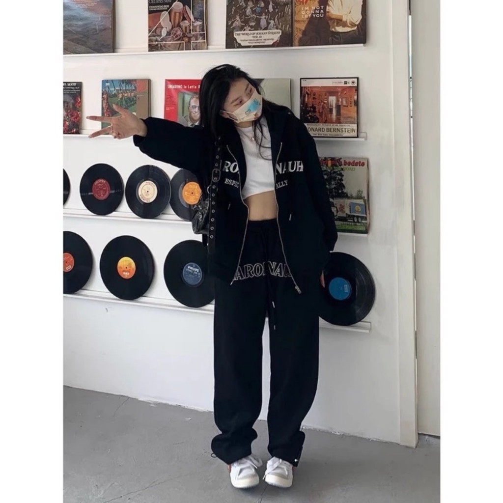 Set Bộ Áo Dài Tay Chất  Nỉ Ngoại Dầy Dặn Trơn Kèm Quần Cutlottes, Set Bộ Quần Áo Thu Đông siêu xinh