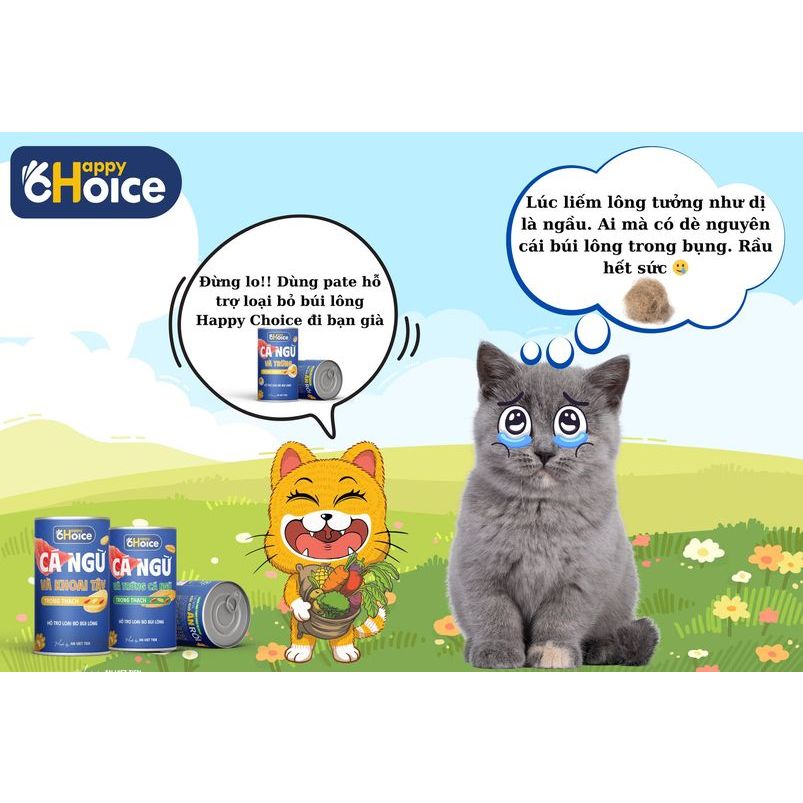 Pate cho mèo làm từ cá tươi Happy Choice 400g